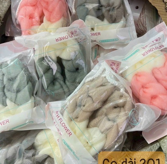 BÔNG TẮM DÀI 201 ĐÓNG GÓI TỪNG CHIẾC