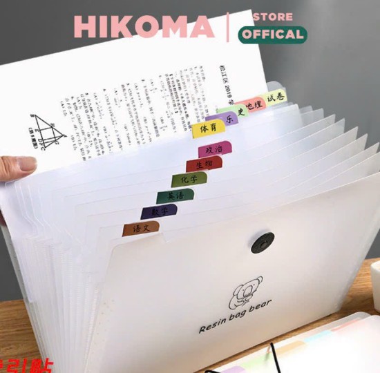 TẬP HỒ SƠ A4 TRONG SUỐT CÓ DÂY GÀI