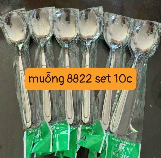 SET 10C MUỖNG 8822 LỚN LOẠI TỐT