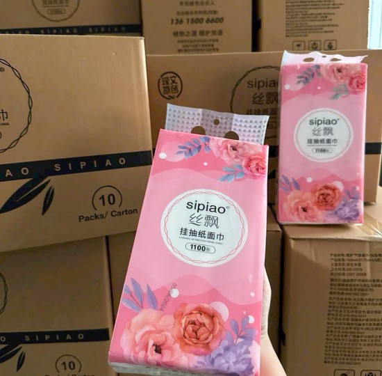 THÙNG 10 GÓI GIẤY RÚT TREO HỒNG