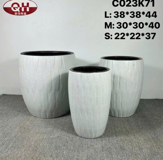 BỘ 3 CÁI CHẬU TRỒNG CÂY C023
