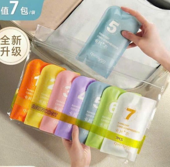 SET 7C ÁO MƯA 7 MÀU NGƯỜI LỚN