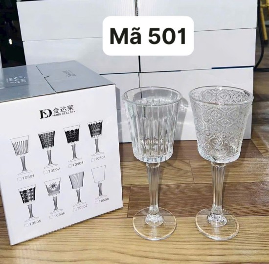 HỘP 6C LY CHÂN CAO MÃ 501