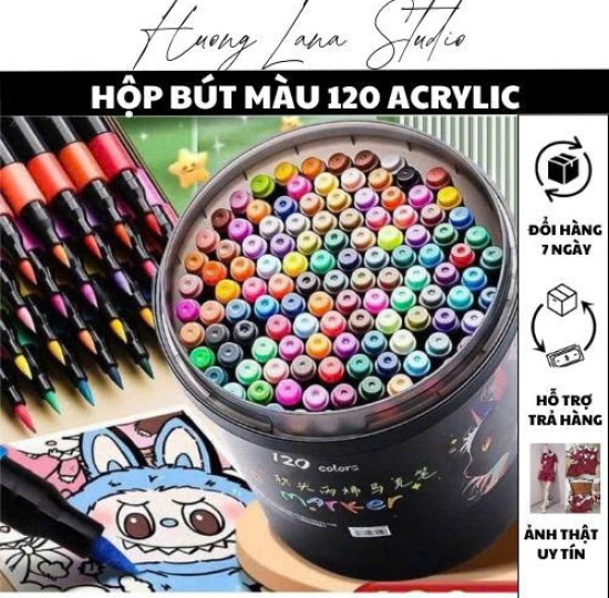 XÔ MÀU 120 CÂY ACRYLIC