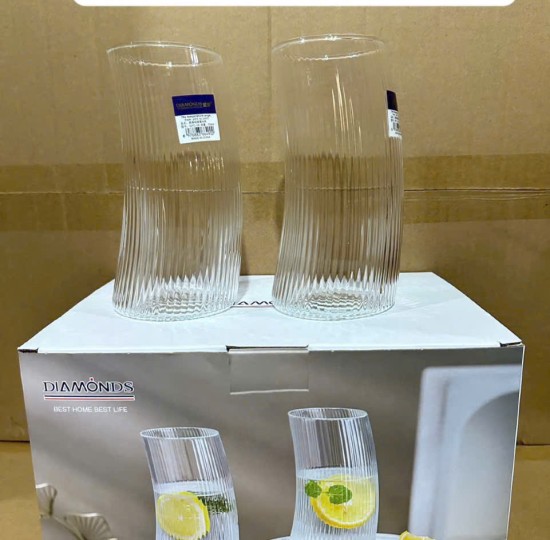HỘP 6C LY THỦY TINH CONG  GPC-58-700ML